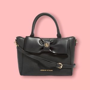 Adrienne Vittadini Beau bow satchel RED! NWT